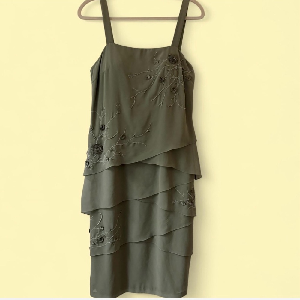 Dolce Jovani Olive Formal Dress